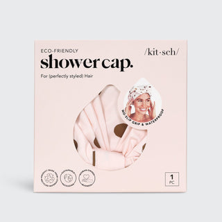 Kitsch | Luxury Shower Cap - Blush Dot