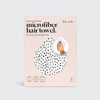 Kitsch | Microfiber Hair Towel - Micro Dot