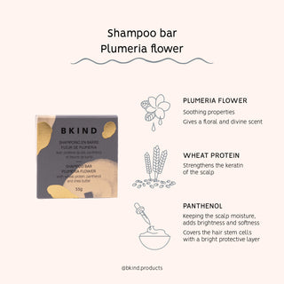 BKIND | Plumeria Shampoo Bar