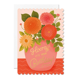 Ricicle Cards | Hooray Birthday Vase