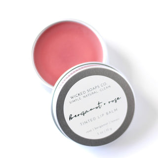 Bergamot & Rose Tinted Lip Balm