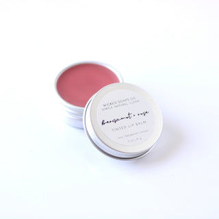 Bergamot & Rose Tinted Lip Balm