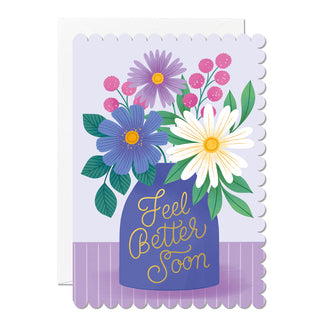 Ricicle Cards | Feel Better Soon Vase