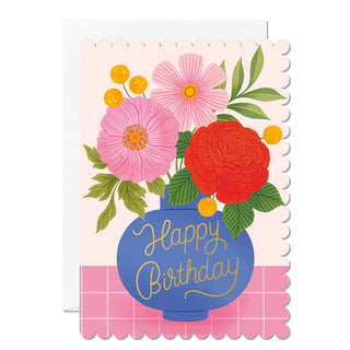 Ricicle Cards | Happy Birthday Vase