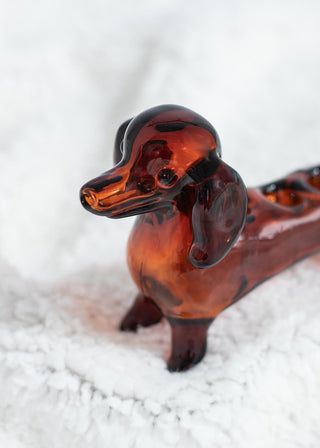 Dachshund Triple Bowl Pipe