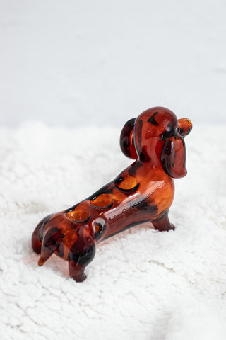 Dachshund Triple Bowl Pipe