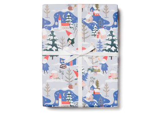 Red Cap Cards | Holiday Gnomes Wrapping Paper