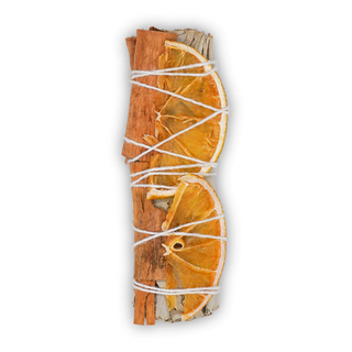 Sage, Orange, & Cinnamon Smudge Stick