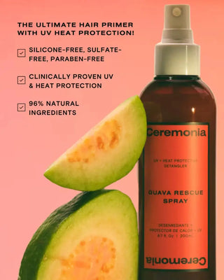 Ceremonia | Guava Rescue Uv and Heat Protectant Spray