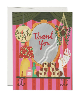 Red Cap Cards | Mirror Thank You Card